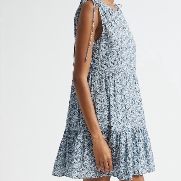 🆕Veronica Beard Blue Floral Mini Dress - Picture 4 of 6